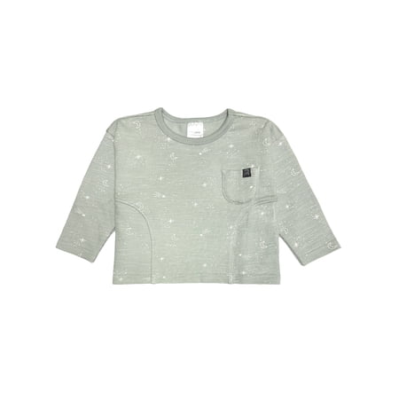 Modern Moments by Gerber Baby Neutral Seamed Drop Shoulder Top, Sizes 0/3 Months - 24 Months