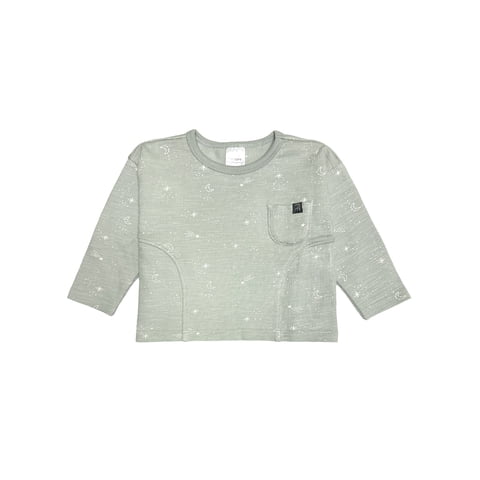 Modern Moments by Gerber Baby Neutral Seamed Drop Shoulder Top, Sizes 0/3 Months - 24 Months