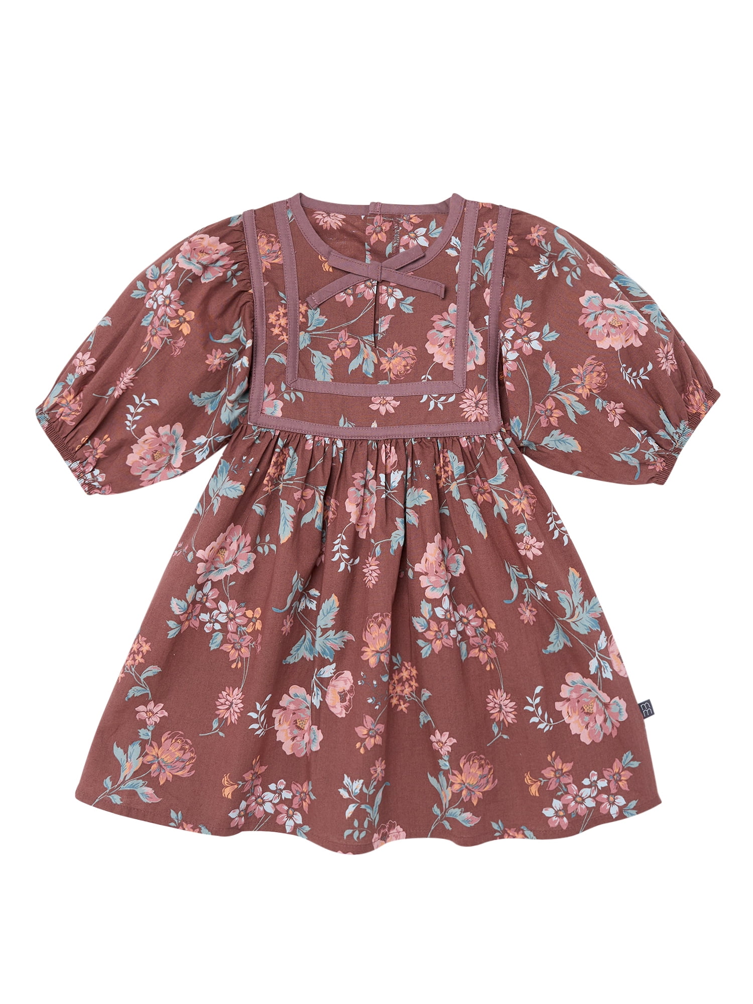Modern Moments by Gerber Toddler Girl Yoked Bow Dress, Sizes 12M-5T