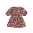 thumbnail image 1 of Modern Moments by Gerber Toddler Girl Yoked Bow Dress, Sizes 12M-5T, 1 of 14