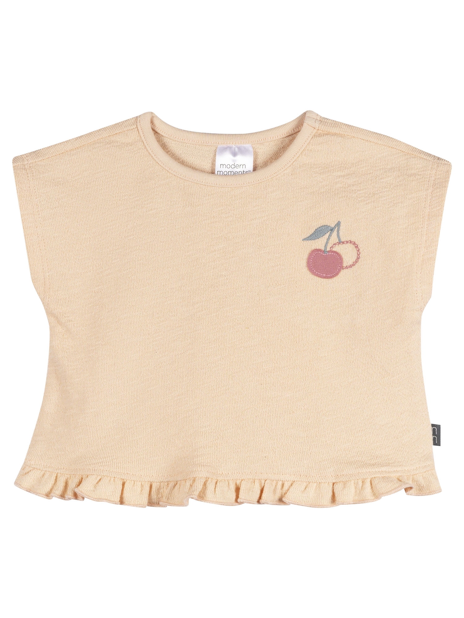 Modern Moments by Gerber Baby Girl Sleeveless Organic Box Top, Sizes 0/3 Months - 24 Months
