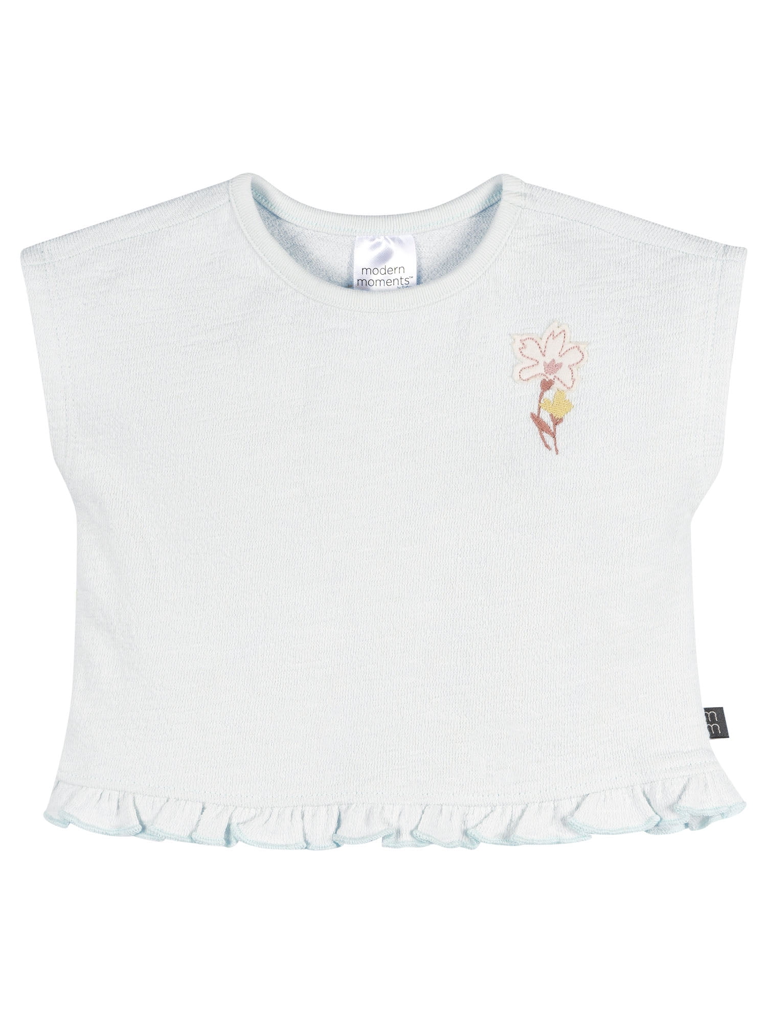 Modern Moments by Gerber Baby Girl Sleeveless Organic Box Top, Sizes 0/3 Months - 24 Months