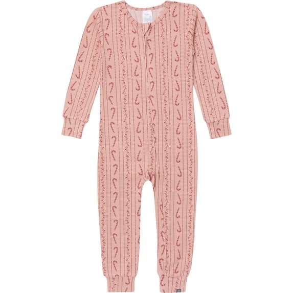 Modern Moments by Gerber Toddler Super Soft Christmas Footless Pajamas, One-Piece, Sizes 12 Months–5T