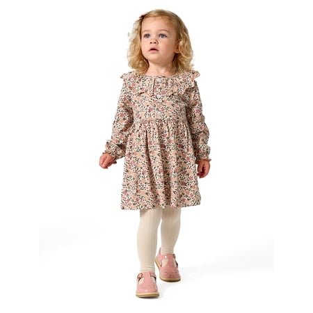 Modern Moments by Gerber Toddler Girl Collar Dress, Sizes 12 Months - 5T