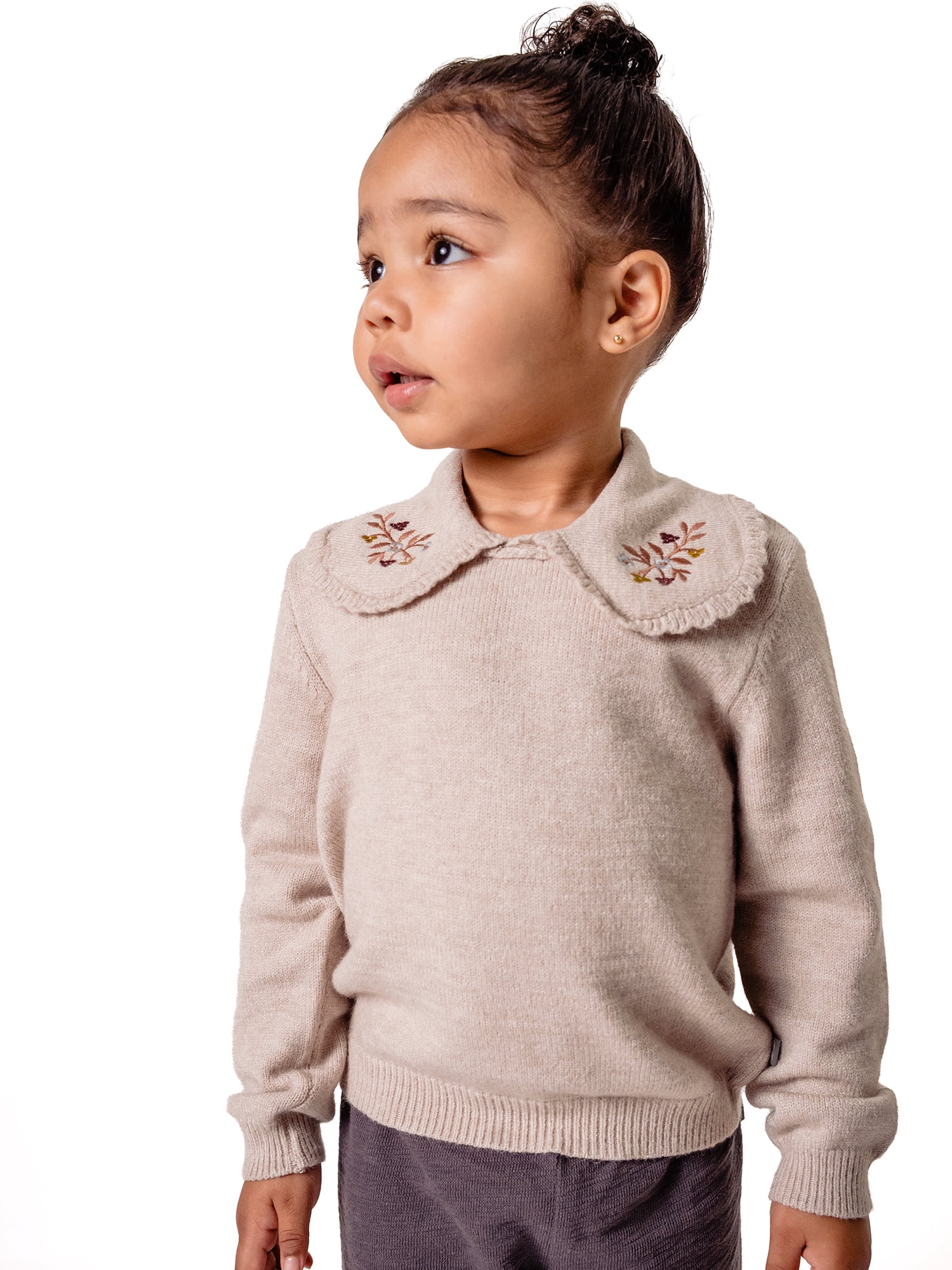 Modern Moments by Gerber Sweater with Embroidered Collar, Sizes 12 Months - 5T
