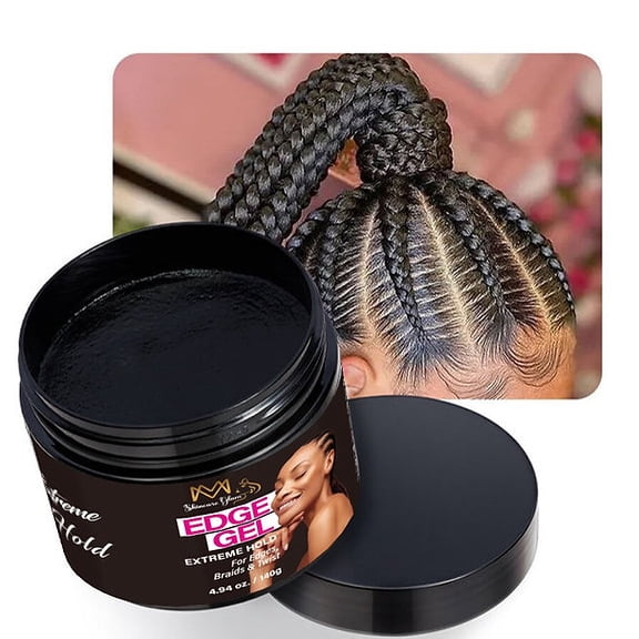 MM Edge Control Gel  Strong Hold Hair Styling Gel for Sleek Edges, Frizz Control & Long-Lasting Shine, Non-Flaking Formula
