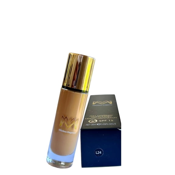 MM Effortless Elegance Liquid Foundation – Full Coverage Matte Finish Makeup, Long-Lasting, Oil Control & Flawless Skin