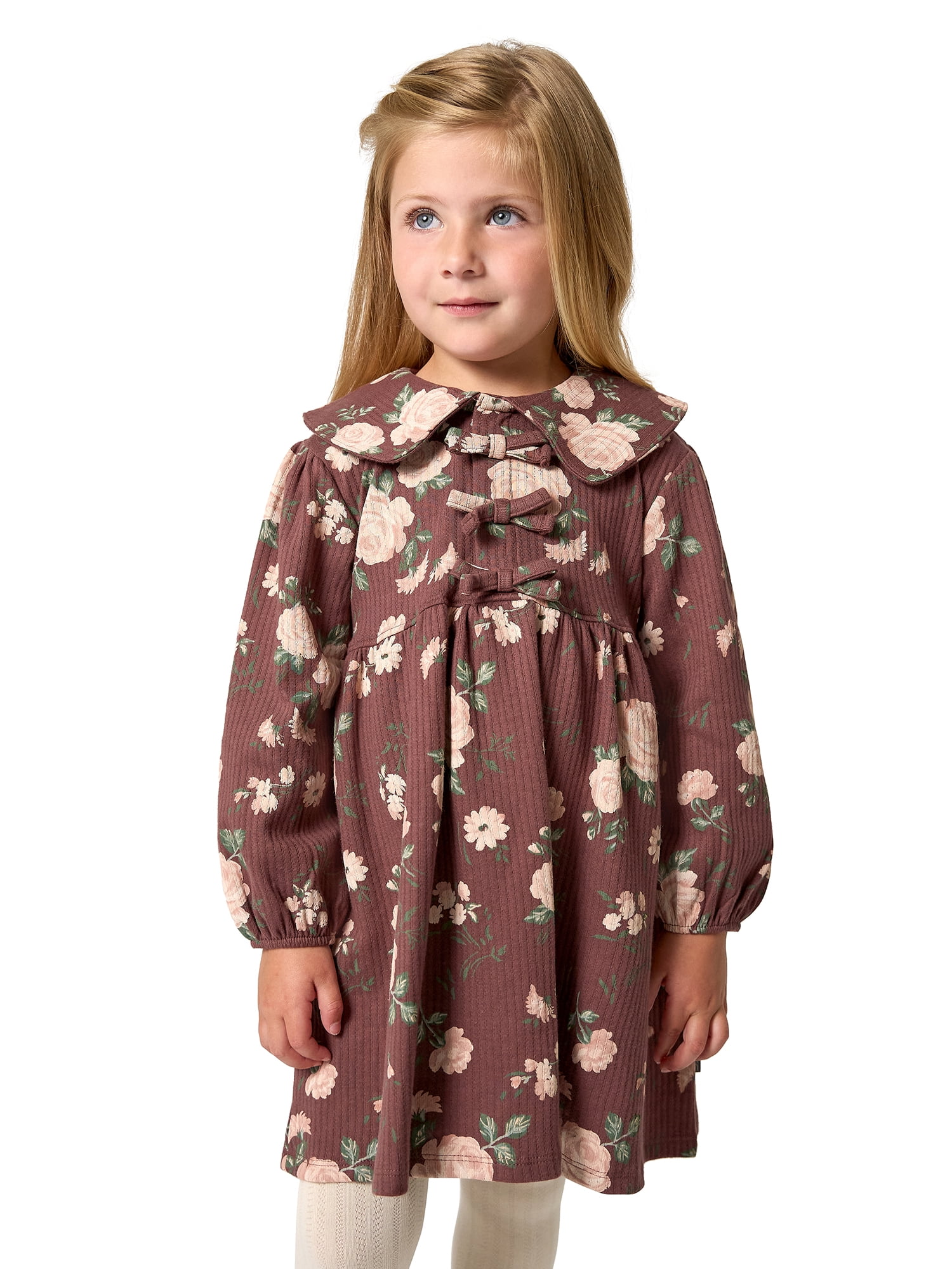 Modern Moments by Gerber Toddler Girl Bow Front Dress, Sizes 12 Months - 5T