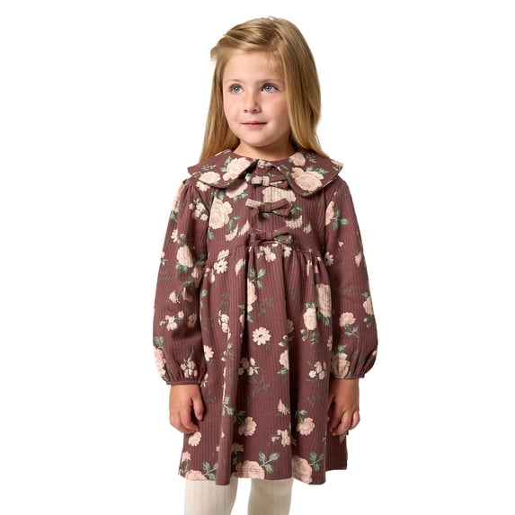 Modern Moments by Gerber Toddler Girl Bow Front Dress, Sizes 12 Months - 5T