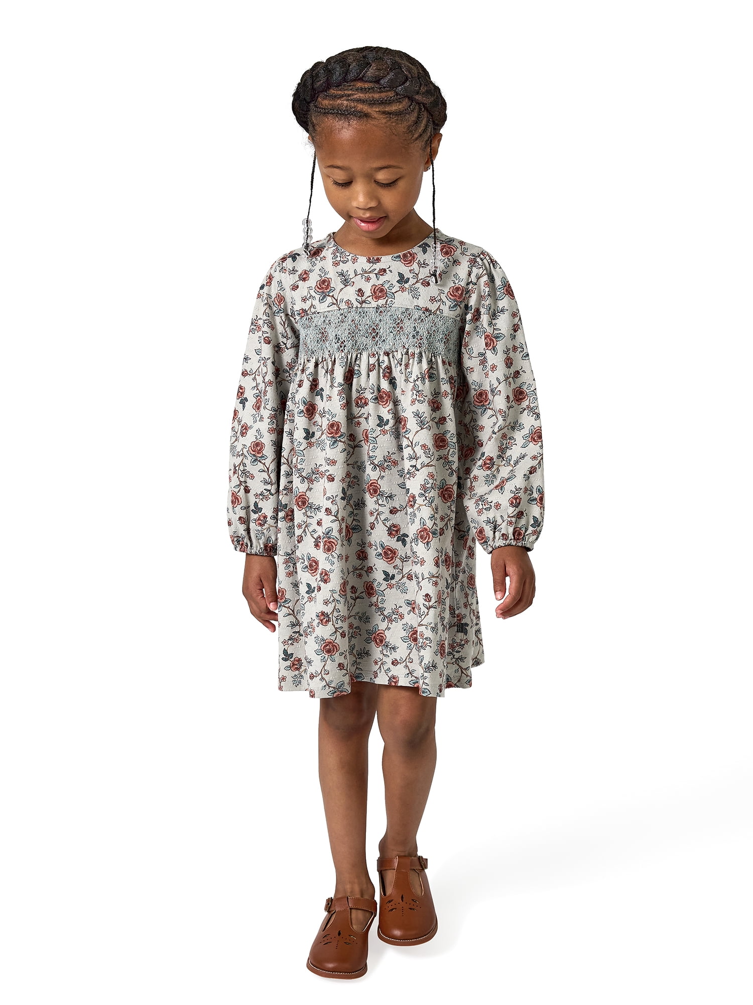 Modern Moments by Gerber Toddler Girl Smocked Party Dress, Sizes 12 Months - 5T