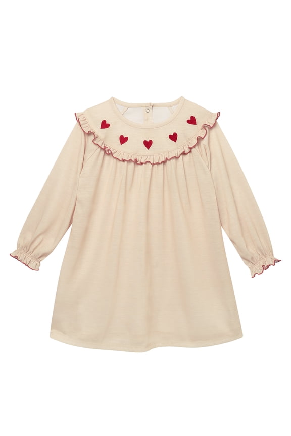 by Gerber Toddler Girl Valentine's Day Nightgown, Sizes 12M-5T