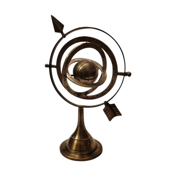 MM Gold Celestial Tabletop Geographic Globes, Armillary Sphere