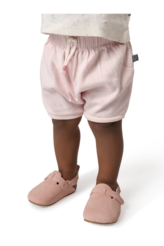 by Gerber Baby Girl Harem Bubble Organic Shorts with Drawstring, Sizes 0/3 Months - 24 Months