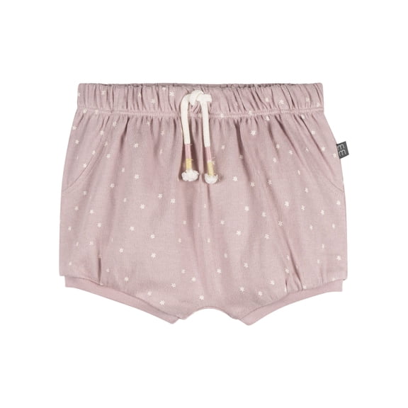 Modern Moments by Gerber Baby Girl Harem Bubble Organic Shorts with Drawstring, Sizes 0/3 Months - 24 Months