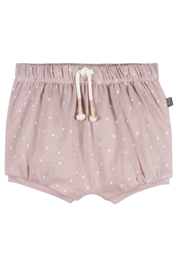 by Gerber Baby Girl Harem Bubble Organic Shorts with Drawstring, Sizes 0/3 Months - 24 Months