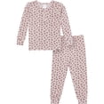 thumbnail image 1 of Modern Moments by Gerber Toddler Girl Henley Pajama Set, 2-Piece, Sizes, 12 Months - 5T, 1 of 8
