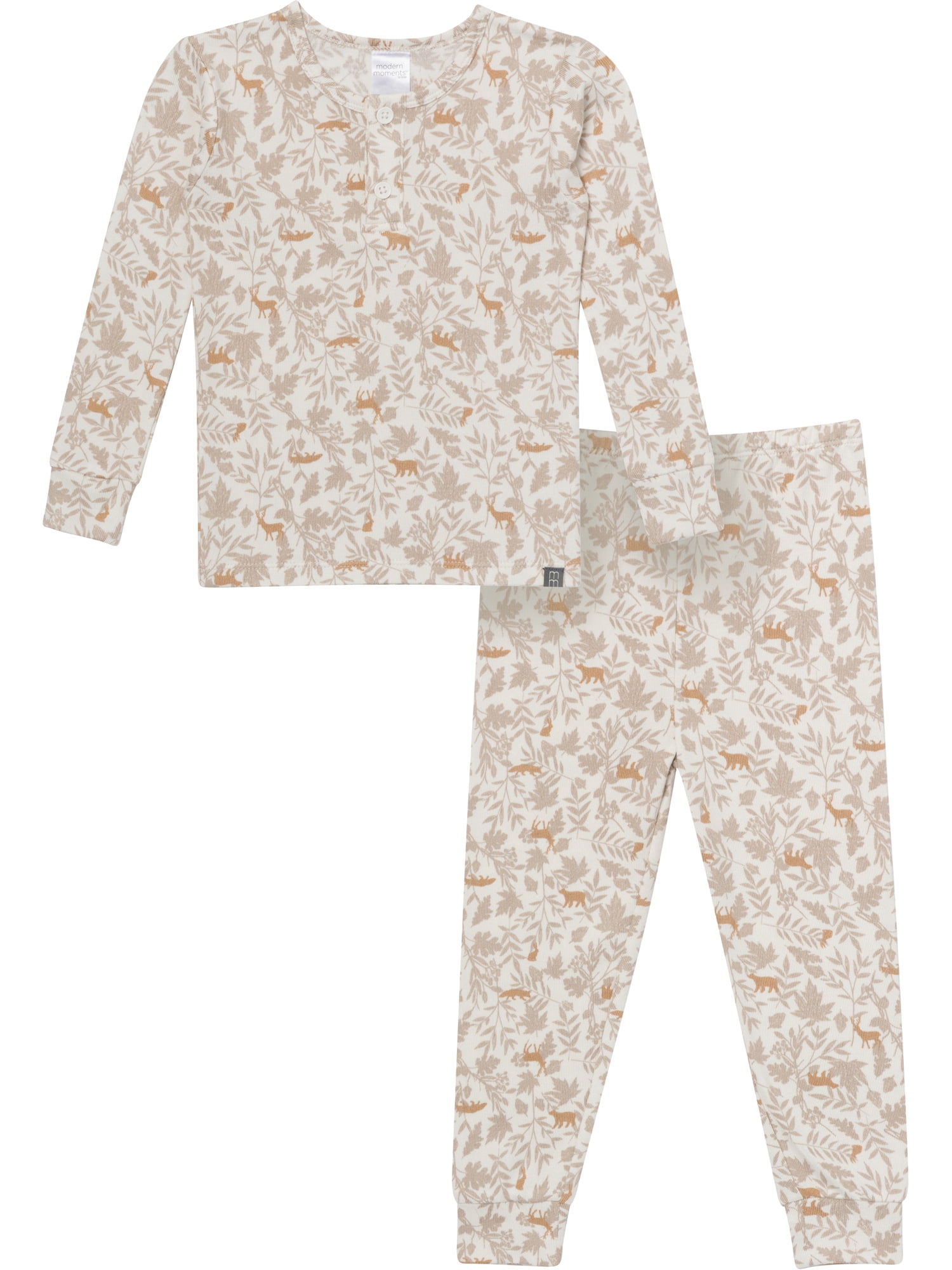 Modern Moments by Gerber Toddler Boy Henley Pajama Set, 2-Piece, Sizes, 12 Months - 5T