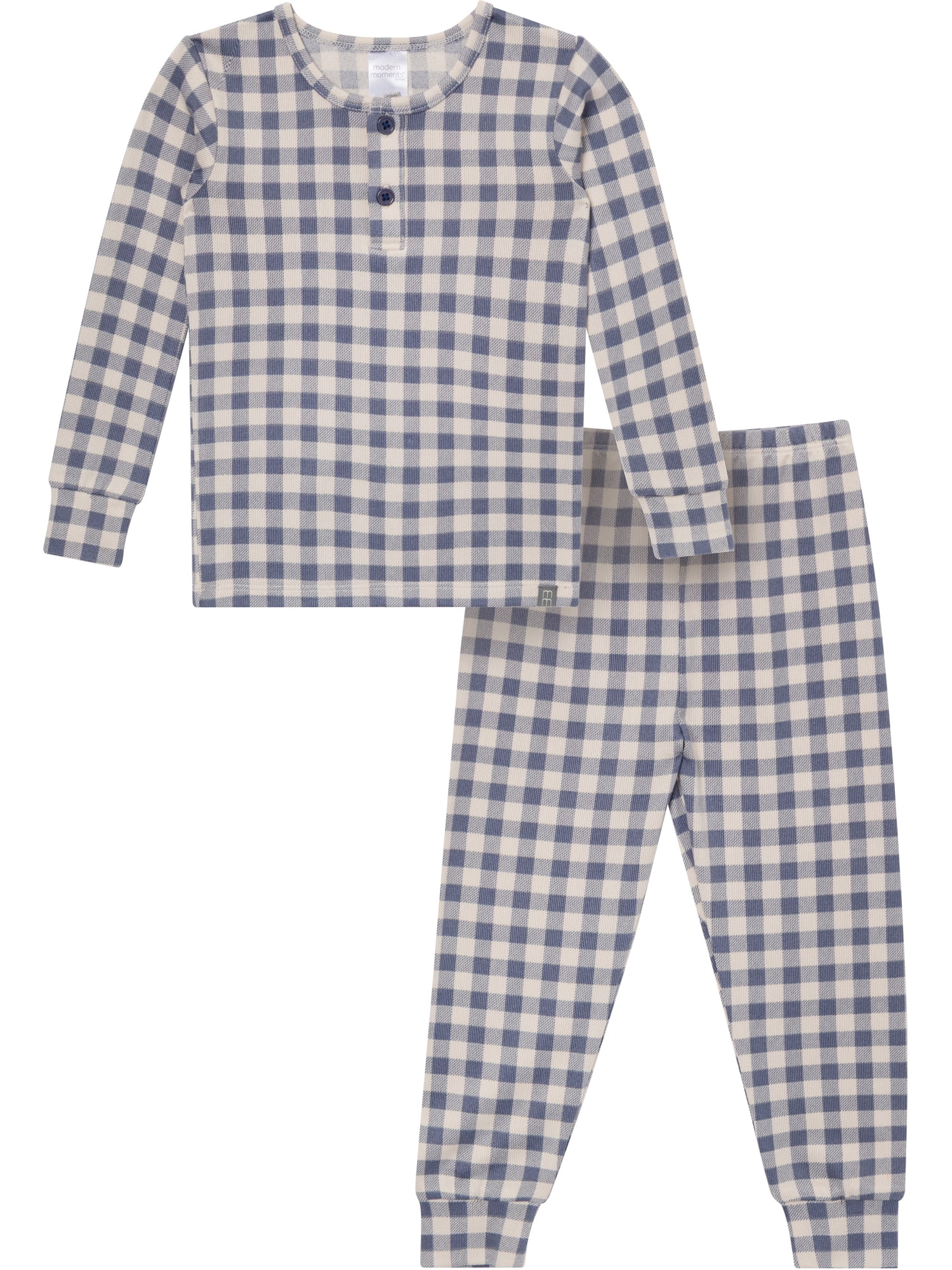 Modern Moments by Gerber Toddler Boy Henley Pajama Set, 2-Piece, Sizes, 12 Months - 5T