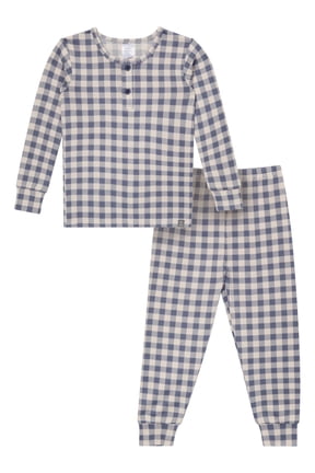 by Gerber Toddler Boy Henley Pajama Set, 2-Piece, Sizes, 12 Months - 5T