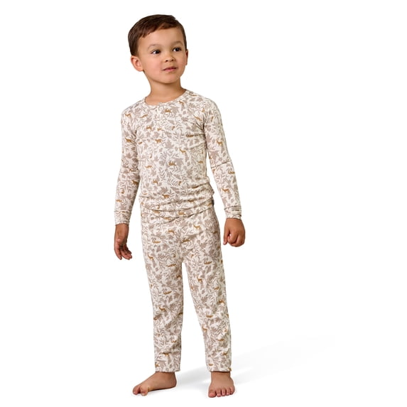 Modern Moments by Gerber Toddler Boy Henley Pajama Set, 2-Piece, Sizes, 12 Months - 5T