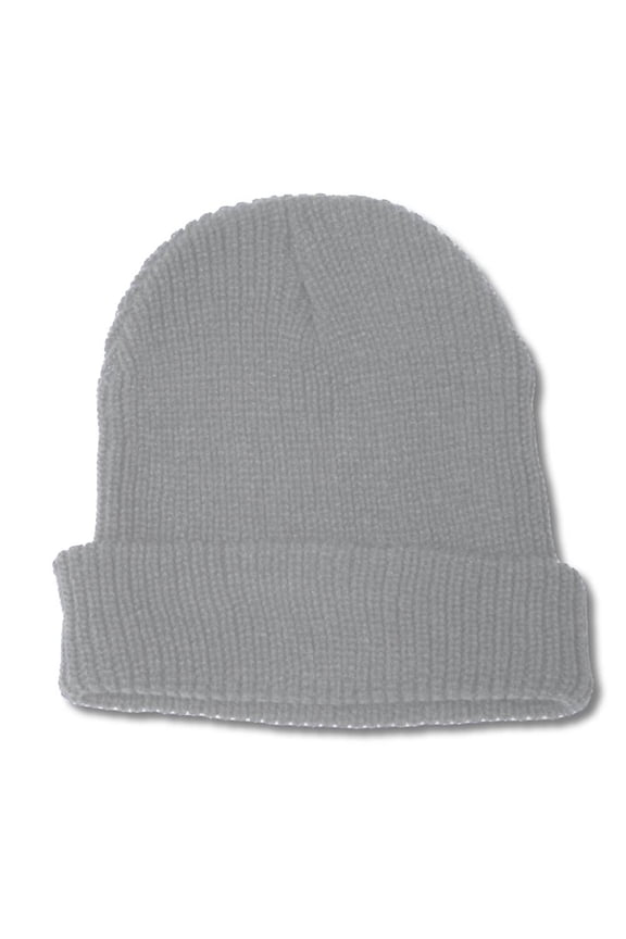 Acrylic GI Watch Knit Caps, Heather Grey