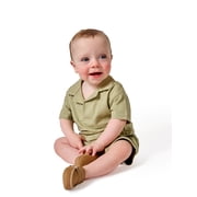 by Gerber Baby Boy Organic Johnny Collar Top, Sizes 0/3 Months - 24 Months