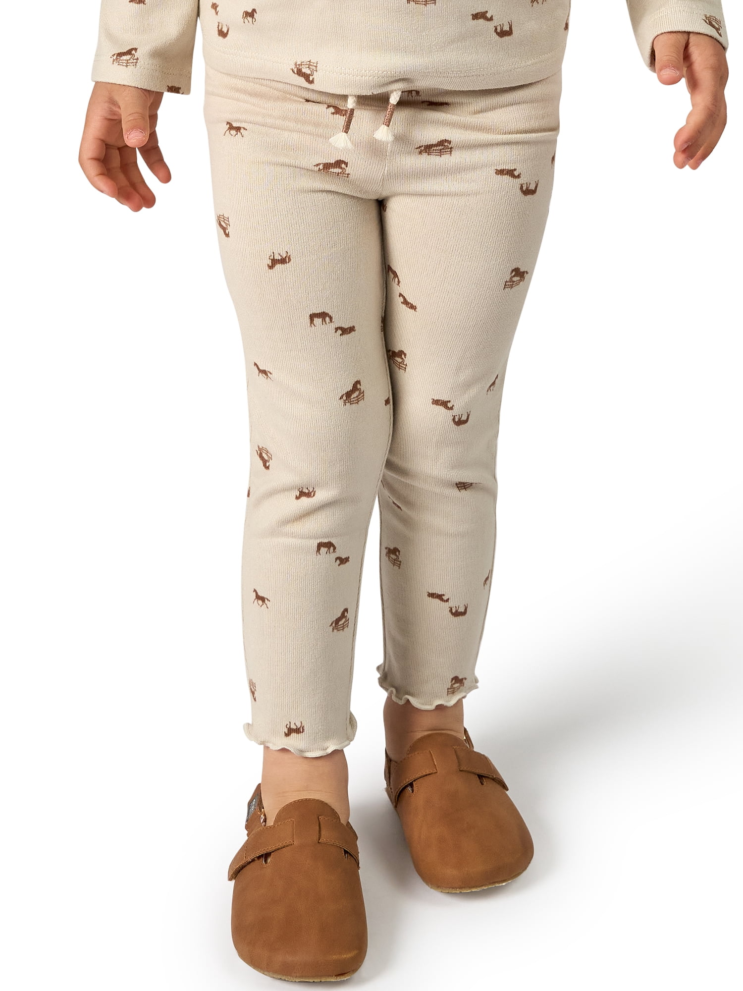 Modern Moments by Gerber Toddler Girl Legging with Drawstring, Sizes 12 Months - 5T
