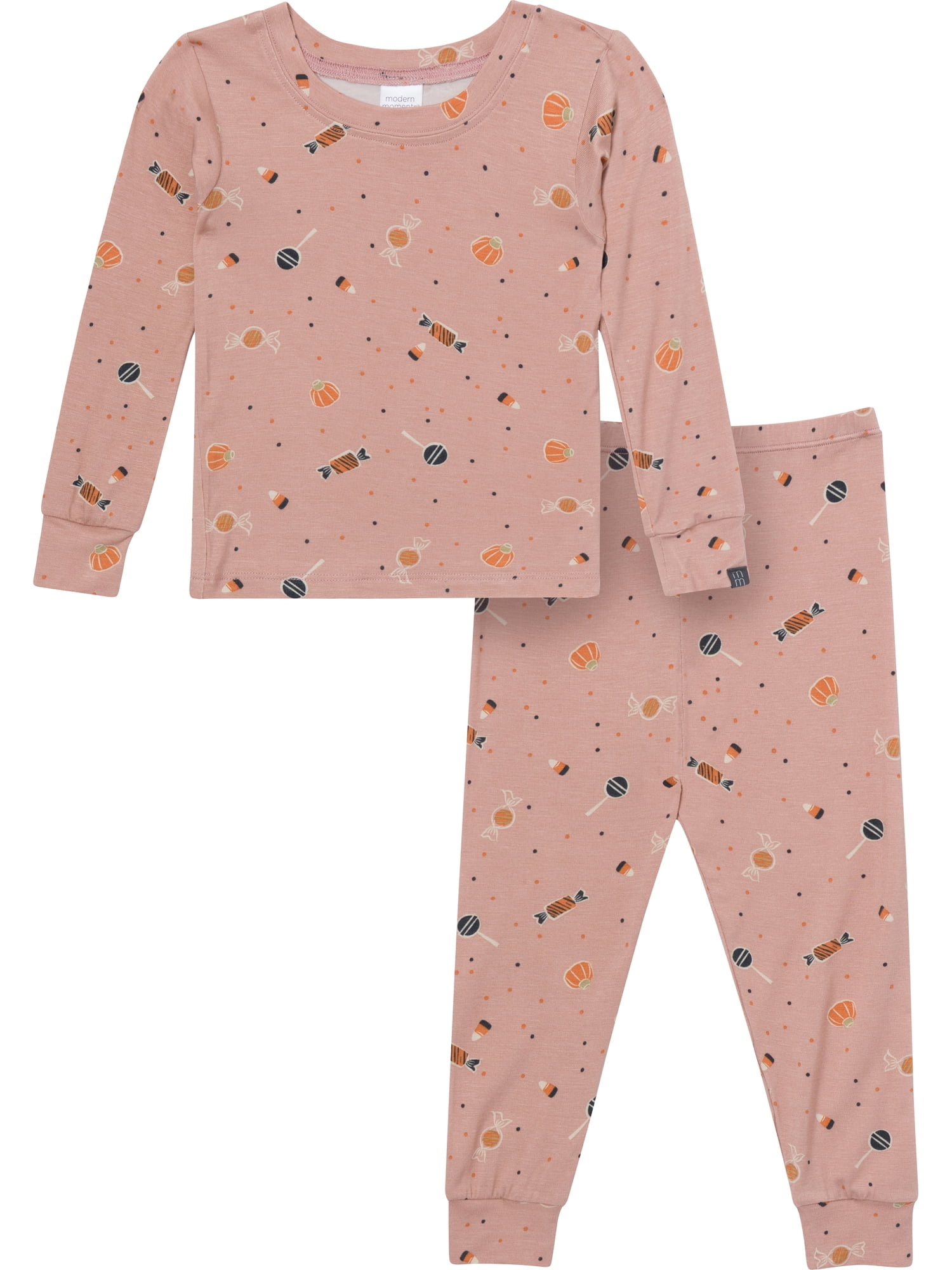 Modern Moments by Gerber Neutral Long Sleeve Halloween Pajama Set, 2-Piece, Sizes 12 Months - 5T