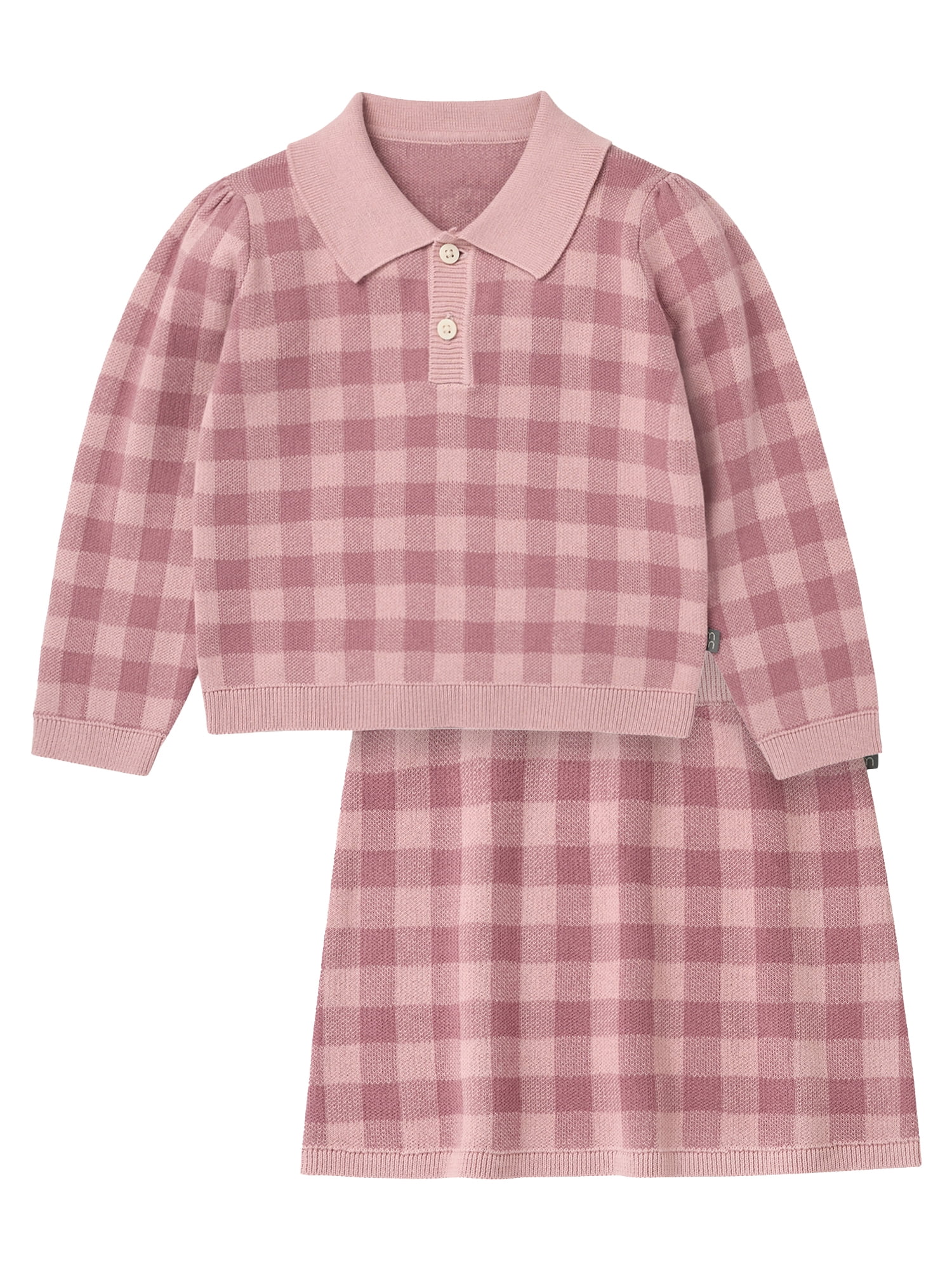 by Gerber Toddler Girl Jacquard Sweater and Skirt Set, 2-Piece, Sizes 12 Months - 5T