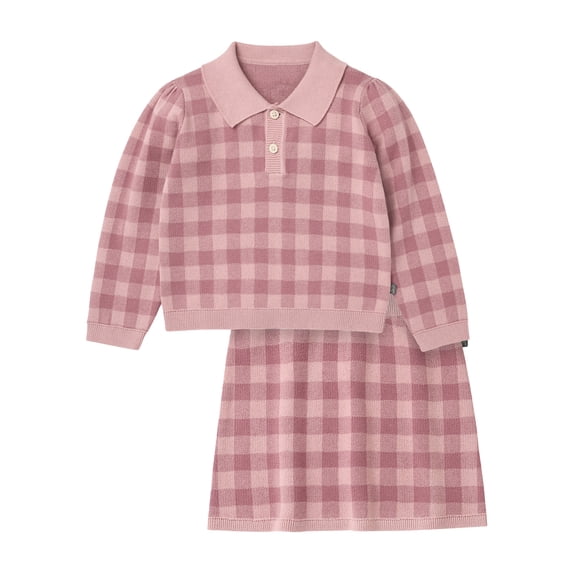 Modern Moments by Gerber Toddler Girl Jacquard Sweater and Skirt Set, 2-Piece, Sizes 12 Months - 5T