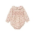 thumbnail image 1 of Modern Moments by Gerber Baby Girl Smocked Long Sleeve Bubble Romper, Sizes 0/3 Months - 24 Months, 1 of 8