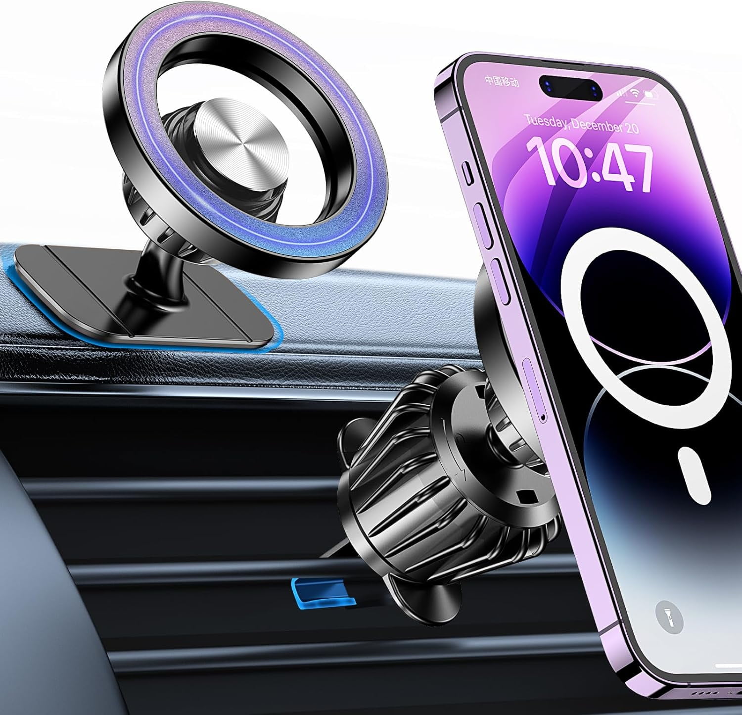 MM for Magsafe Car Mount【Strong Magnets】Magnetic Phone Holder for Car Phone Holder Mount Dash Mounted Holders Phone Holders for Your Car Accessories for Women Men Mothers Gifts for iPhone 17 16