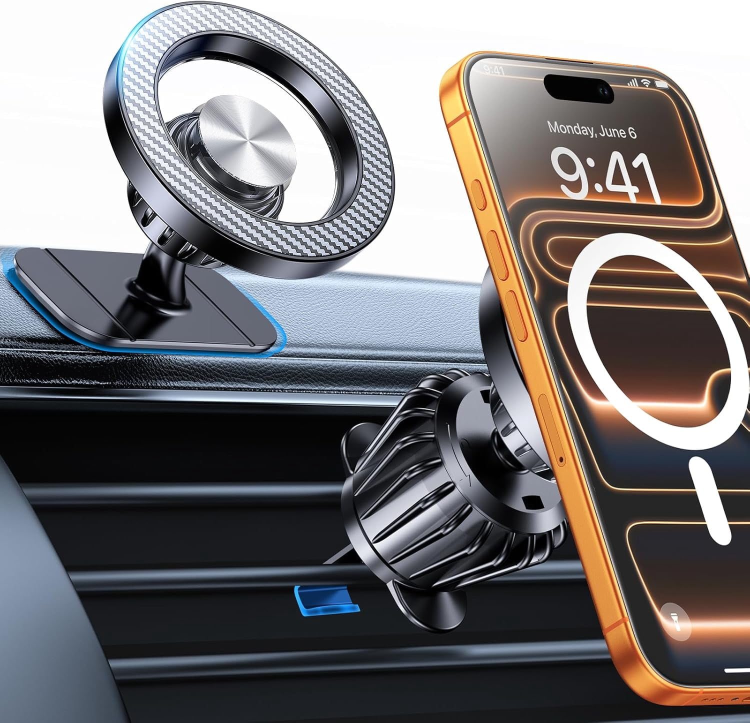 MM for Magsafe Car Mount【Strong Magnets】Magnetic Phone Holder for Car Phone Holder Mount Dash Mounted Holders Phone Holders for Your Car Accessories for Women Men Mothers Gifts for iPhone 17 16