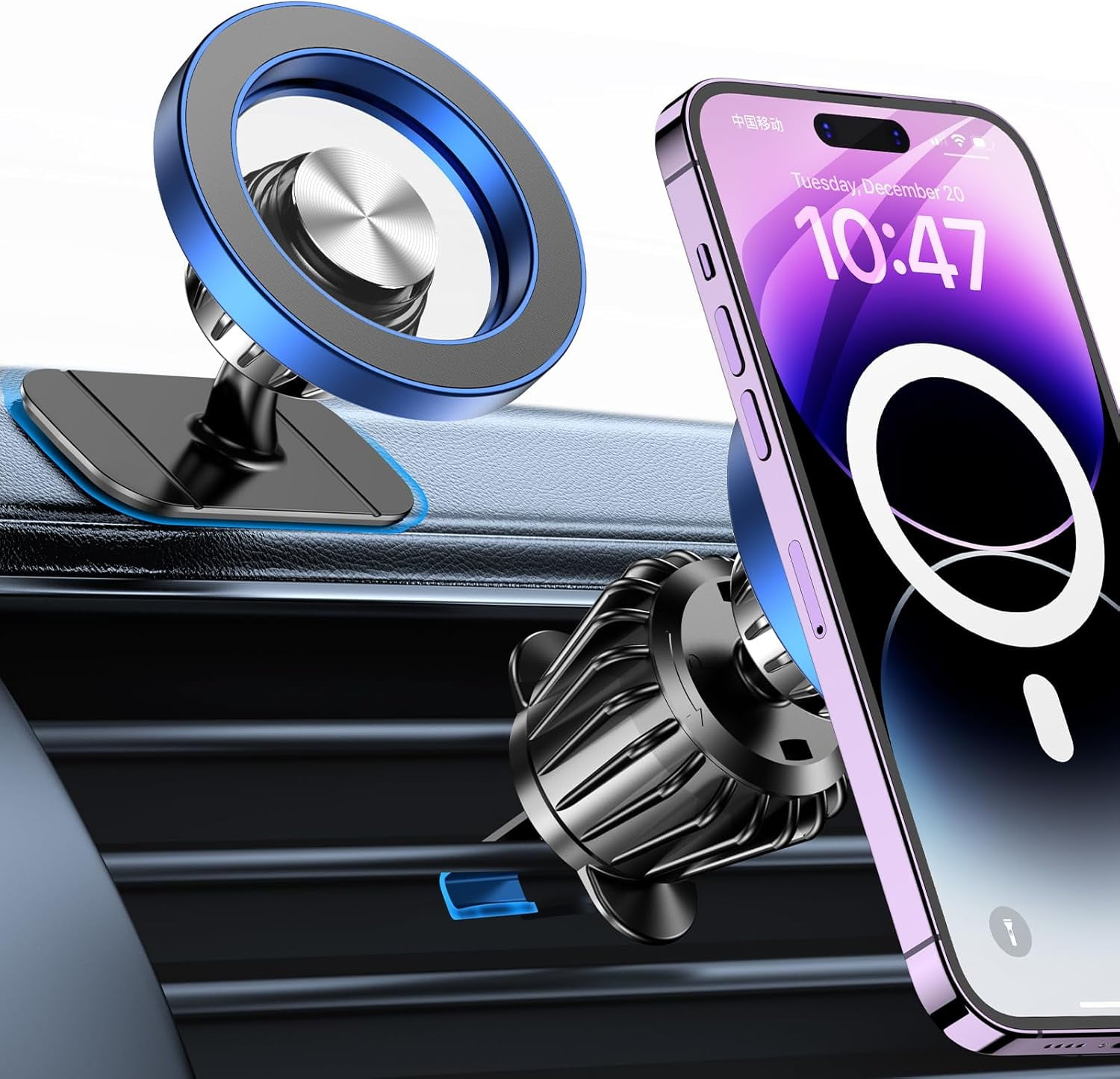 MM for Magsafe Car Mount【Strong Magnets】Magnetic Phone Holder for Car Phone Holder Mount Dash Mounted Holders Phone Holders for Your Car Accessories for Women Men Mothers Gifts for iPhone 17 16