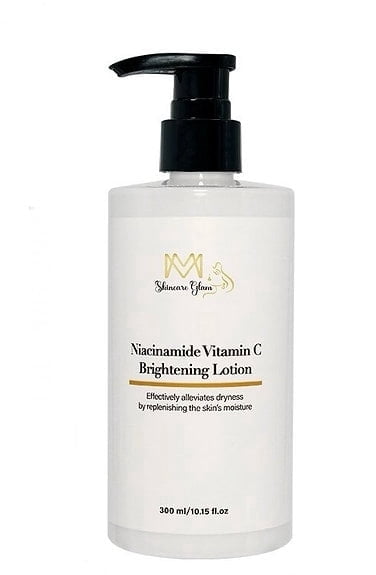 MM Niacinamide Vitamin C Brightening Lotion – Hydrating Face & Body Moisturizer for Dark Spots, Uneven Skin Tone & Radiant Glow