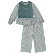 by Gerber Toddler Girl Outfit Set with Sweater Vest, 3-Piece, Sizes 12 Months - 5T