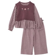 Modern Moments by Gerber Toddler Girl Outfit Set with Sweater Vest, 3-Piece, Sizes 12 Months - 5T