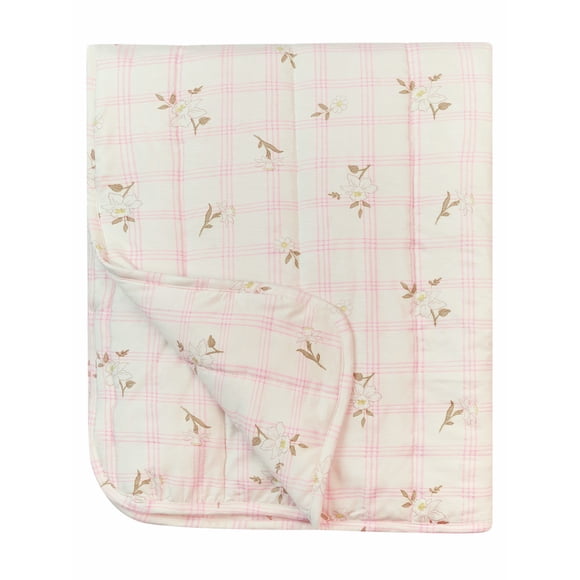 by Gerber Baby Neutral Super Soft Quilted Blanket, Mauve, One Size