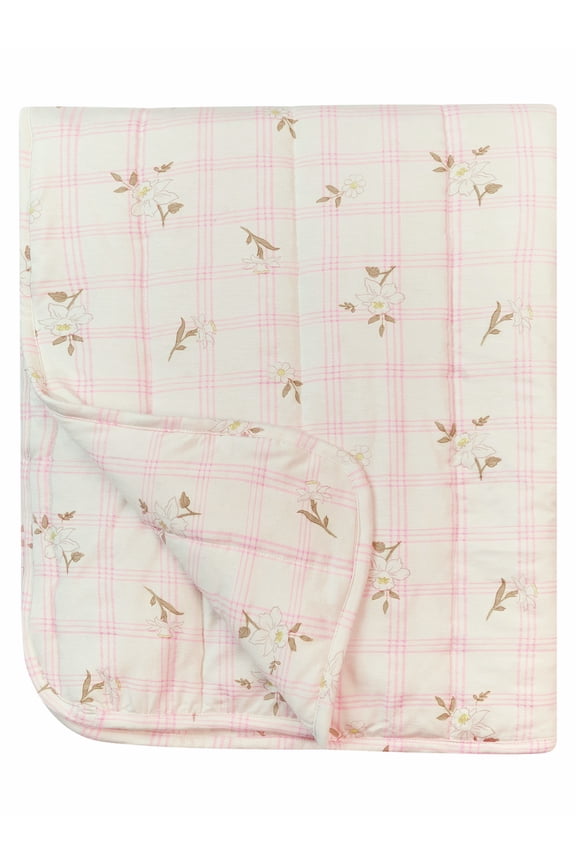 by Gerber Baby Neutral Super Soft Quilted Blanket, Mauve, One Size