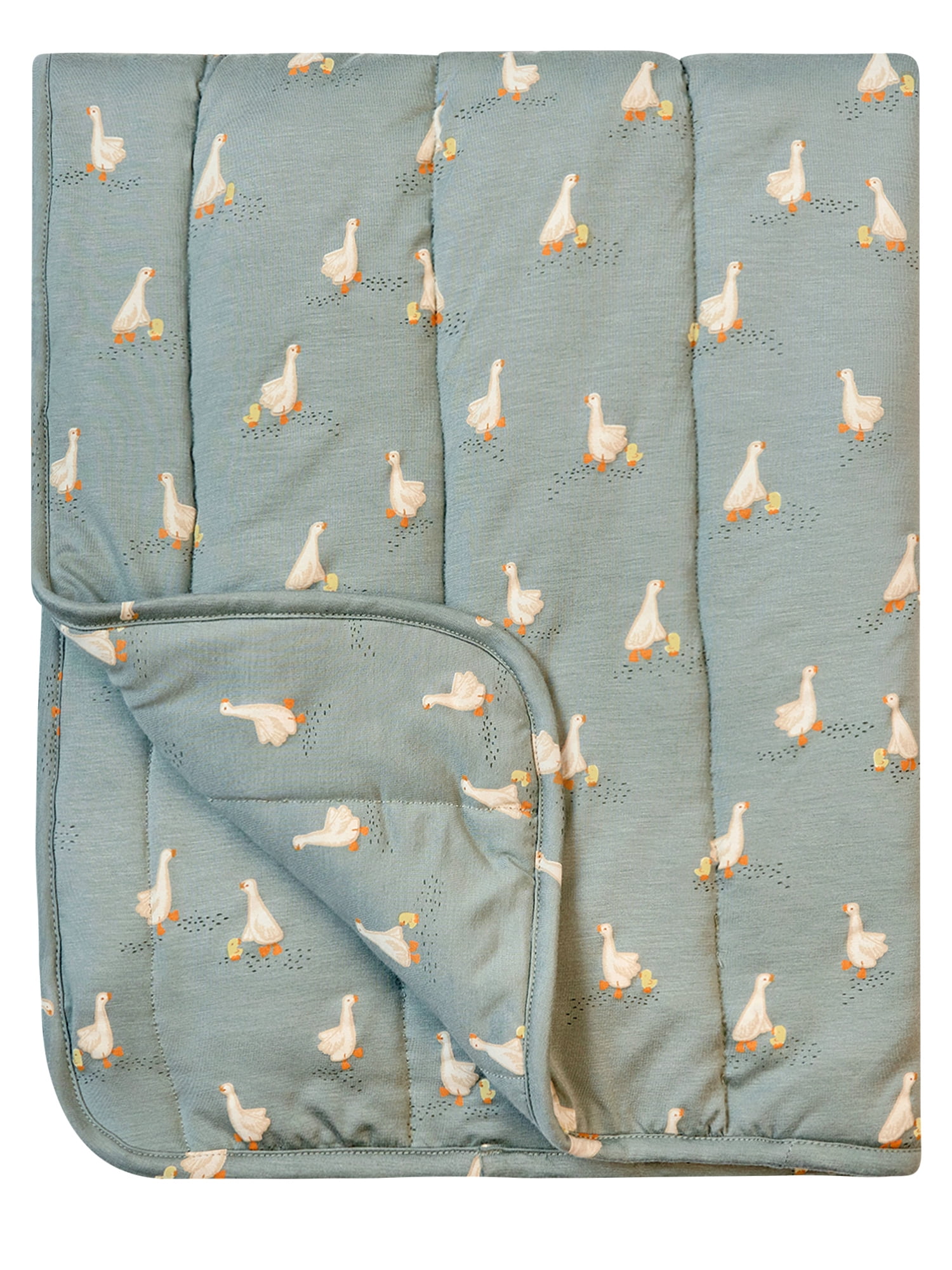 Modern Moments by Gerber Baby Neutral Super Soft Quilted Blanket, Goose, One Size