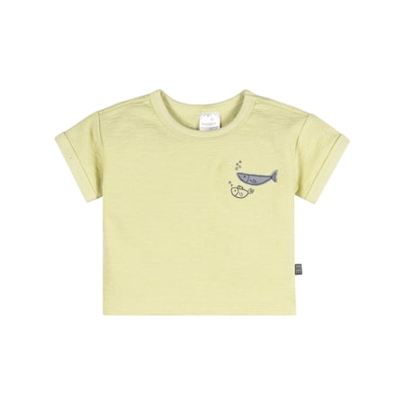 Modern Moments Modern Moment by Gerber Baby Boy Organic Short Sleeve Top, Sizes 0/3 Months - 24 Months