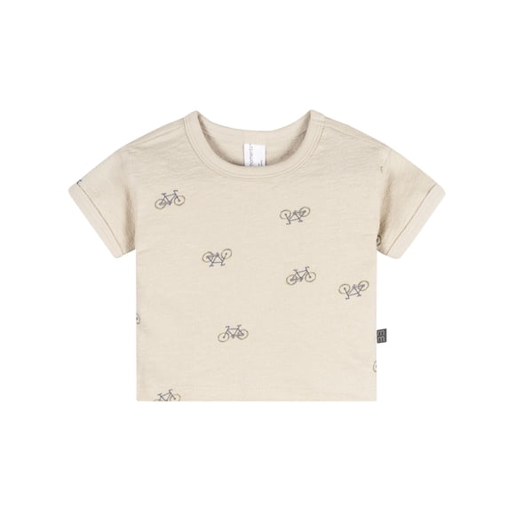 Modern Moment by Gerber Baby Boy Organic Short Sleeve Top, Sizes 0/3 Months - 24 Months