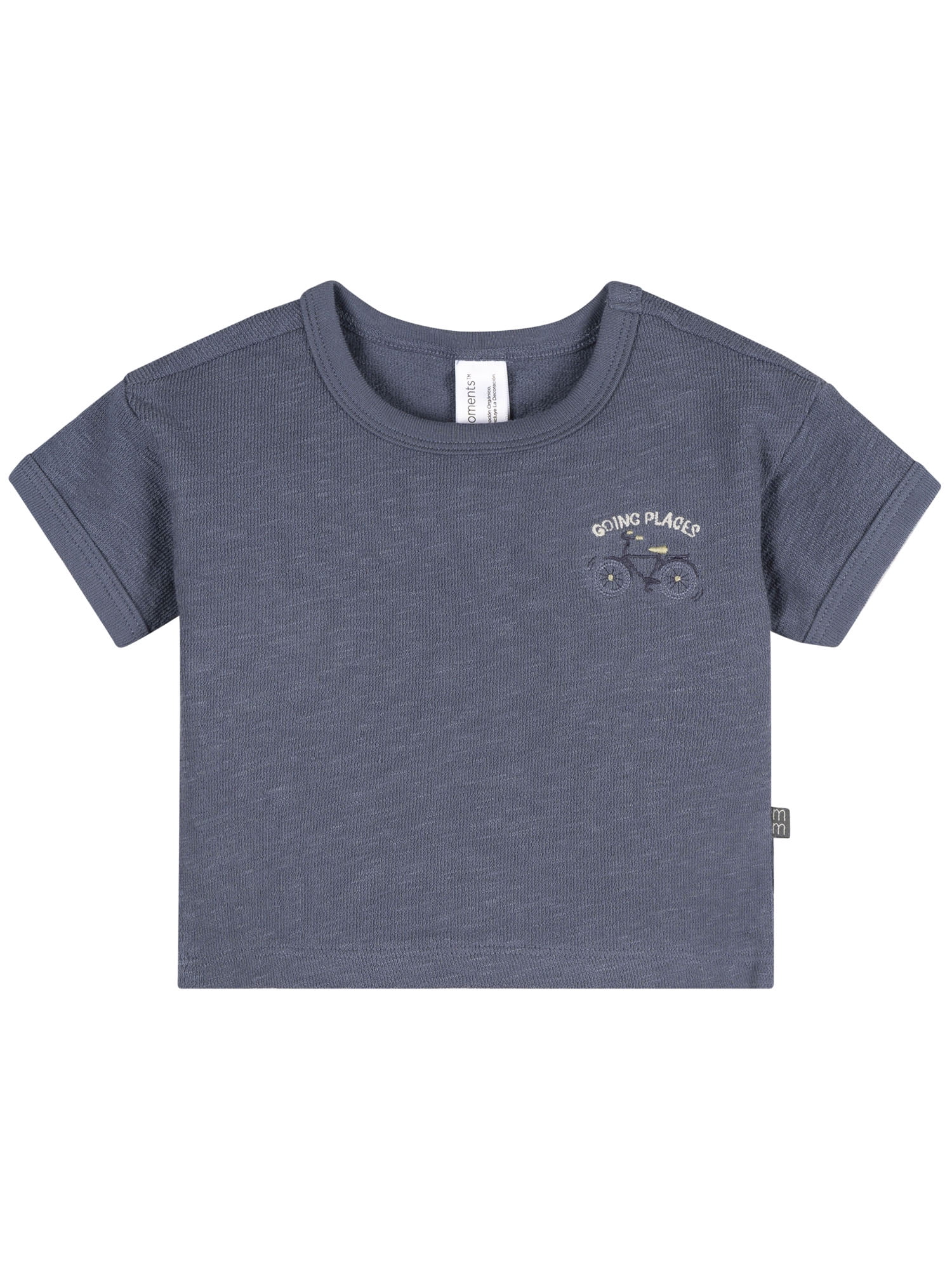 Modern Moment by Gerber Baby Boy Organic Short Sleeve Top, Sizes 0/3 Months - 24 Months