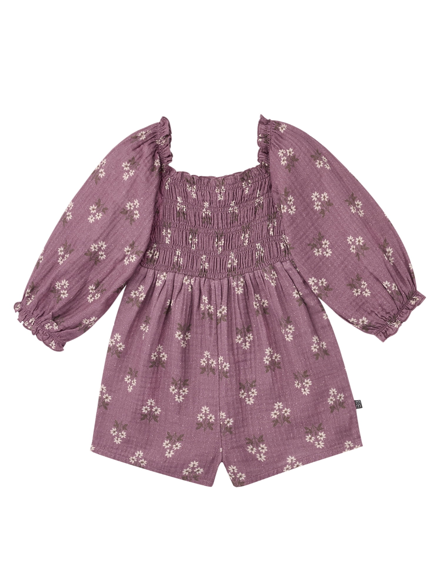 by Gerber Toddler Girl Smocked Romper, Sizes 12 Months - 5T