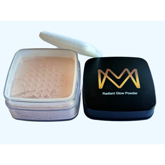 MM Radiant Glow Loose Powder – Lightweight Setting Powder for Smooth Finish, Oil Control & Long-Lasting Radiant Glow, Flawless Matte Finish, Buildable Formula
