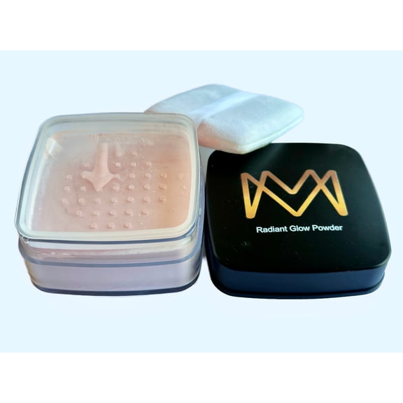 MM Radiant Glow Loose Powder – Lightweight Setting Powder for Smooth Finish, Oil Control & Long-Lasting Radiant Glow, Flawless Matte Finish, Buildable Formula