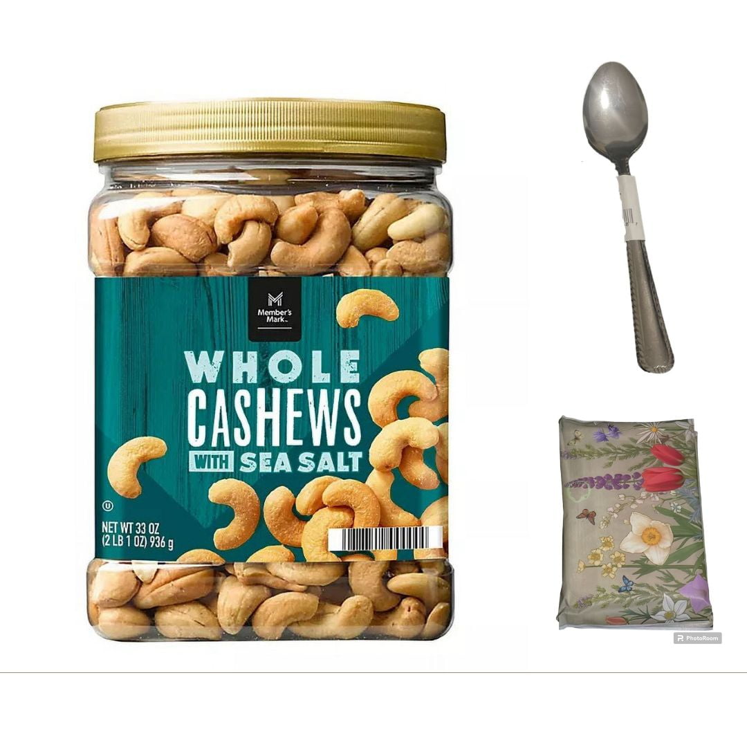 MM Roasted Whole Cashews with Sea Salt (33 oz.) pack of 2 by supplyplex