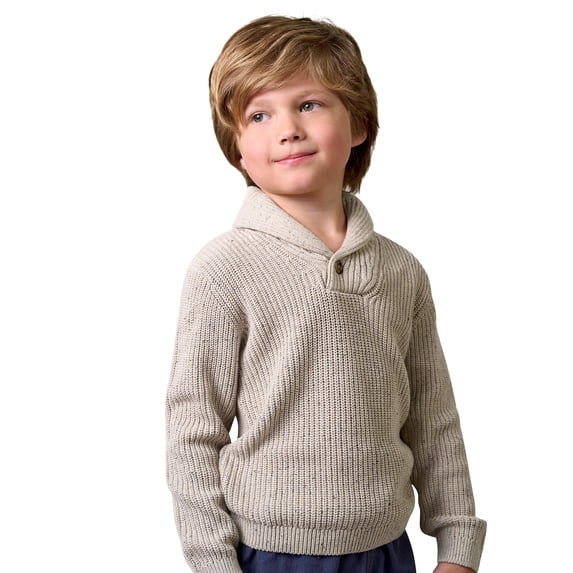 Modern Moments by Gerber Toddler Boy Shawl Collar Sweater, 12 Months - 5T
