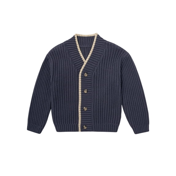 Modern Moments by Gerber Toddler Boy Sweater Knit Shawl Cardigan, Sizes 12 Months - 5T