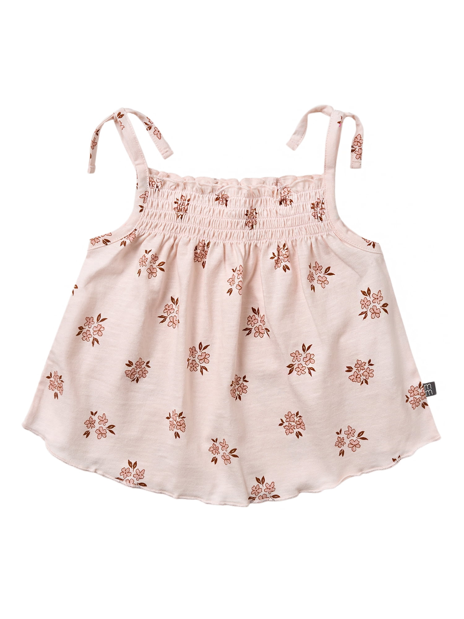 by Gerber Toddler Girl Organic Smocked Sleeveless Top, Sizes 12M-5T